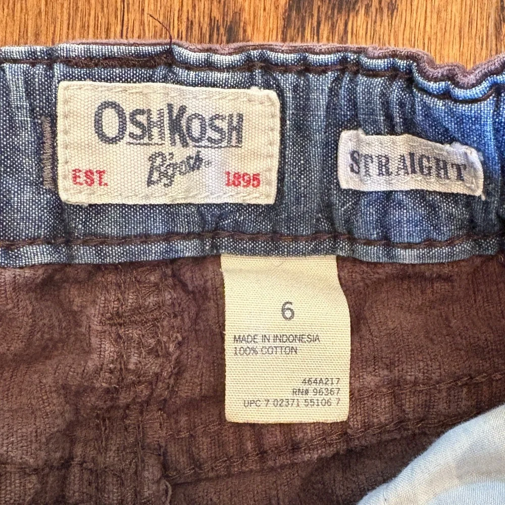 OshKosh B'gosh Brown‎ Corduroy Pants Size 6 Straight